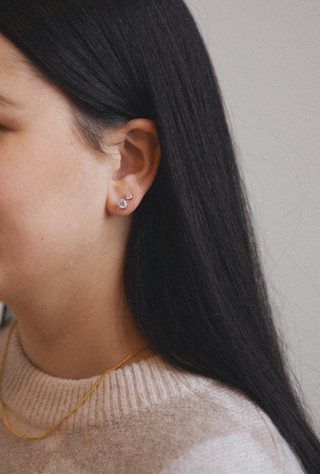 3 Prong Diamond Studs