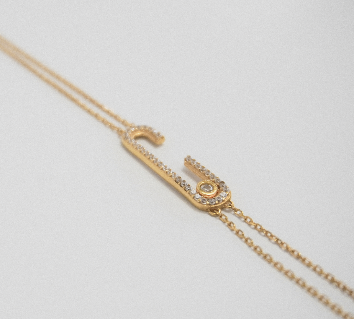 Diamond Letter Bracelet