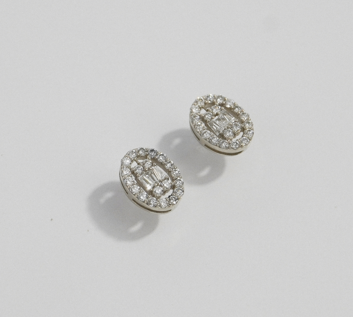 Oval Diamond Studs