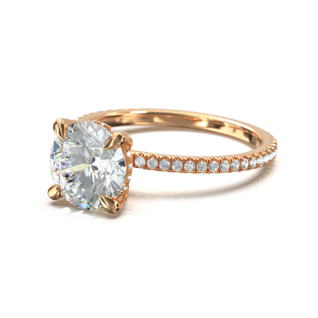 Round Cut Twilight Engagement Ring