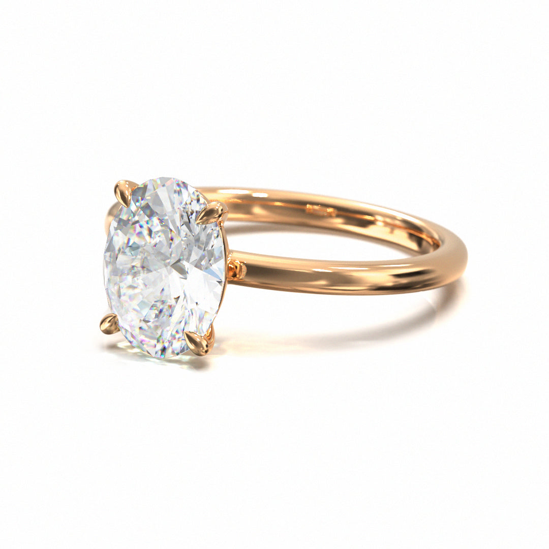 Oval Cut Classic Engagement Ring