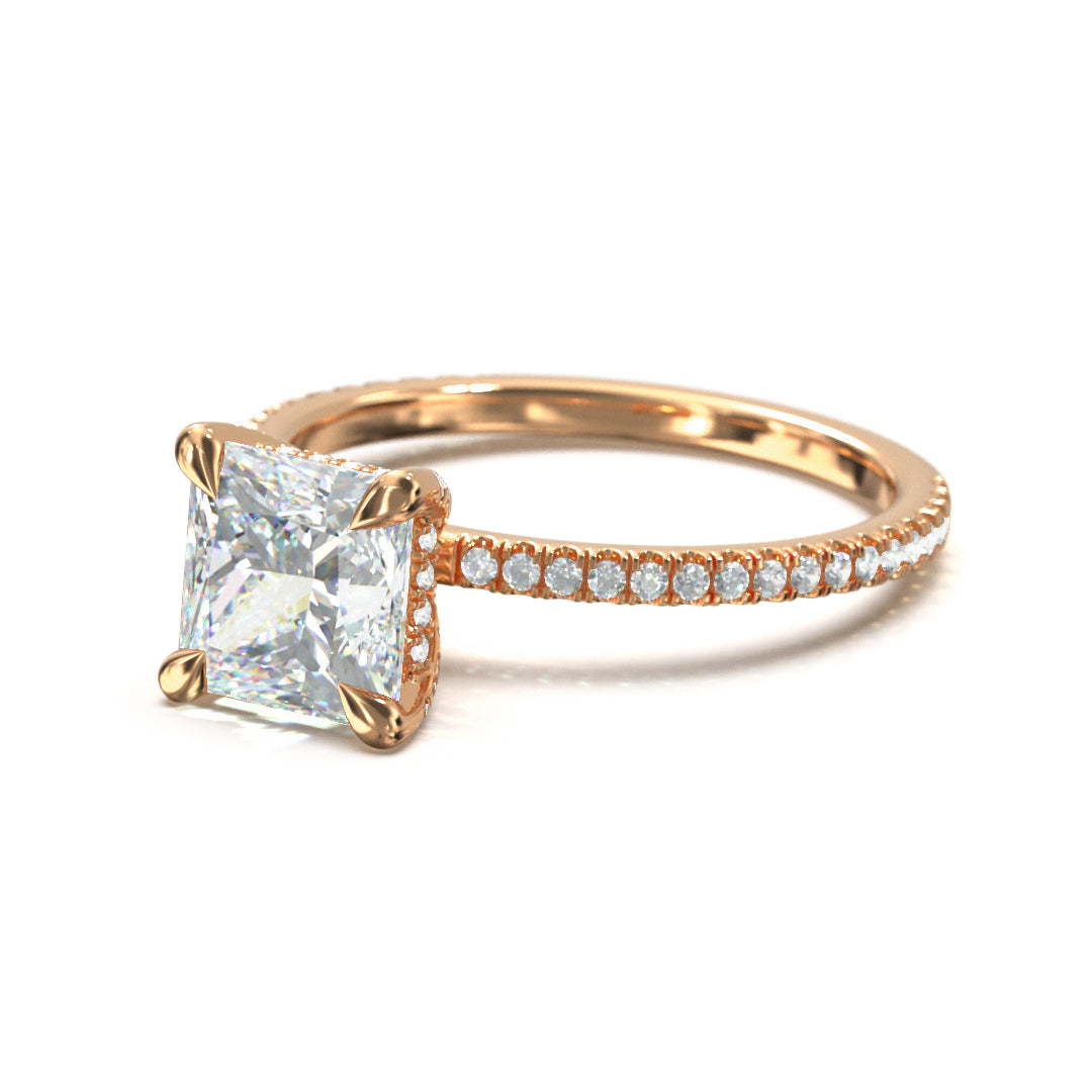 Princess Cut Twilight Engagement Ring