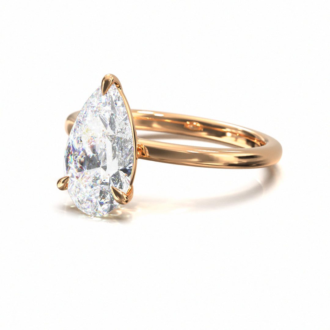 Pear Cut Classic Engagement Ring