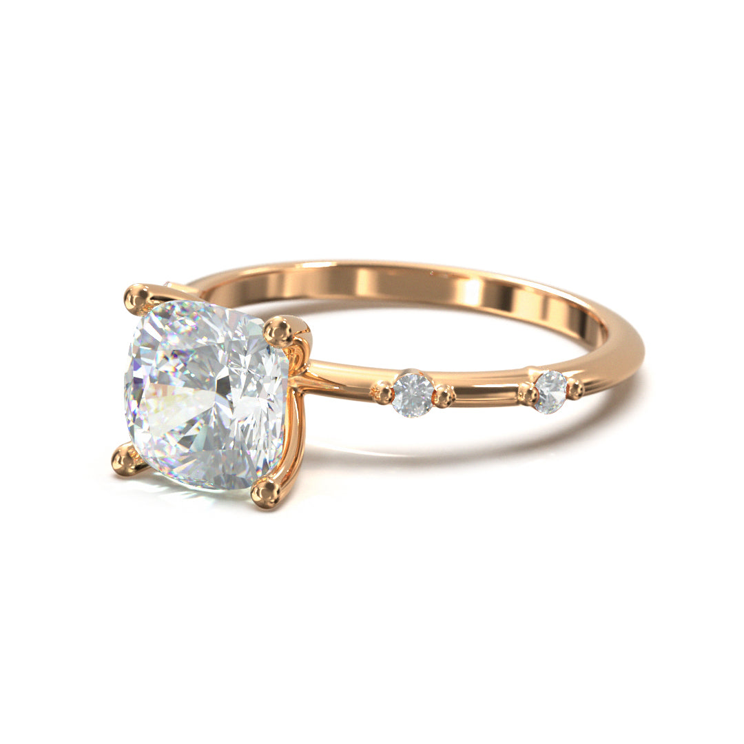 Cushion Cut Regal Engagement Ring