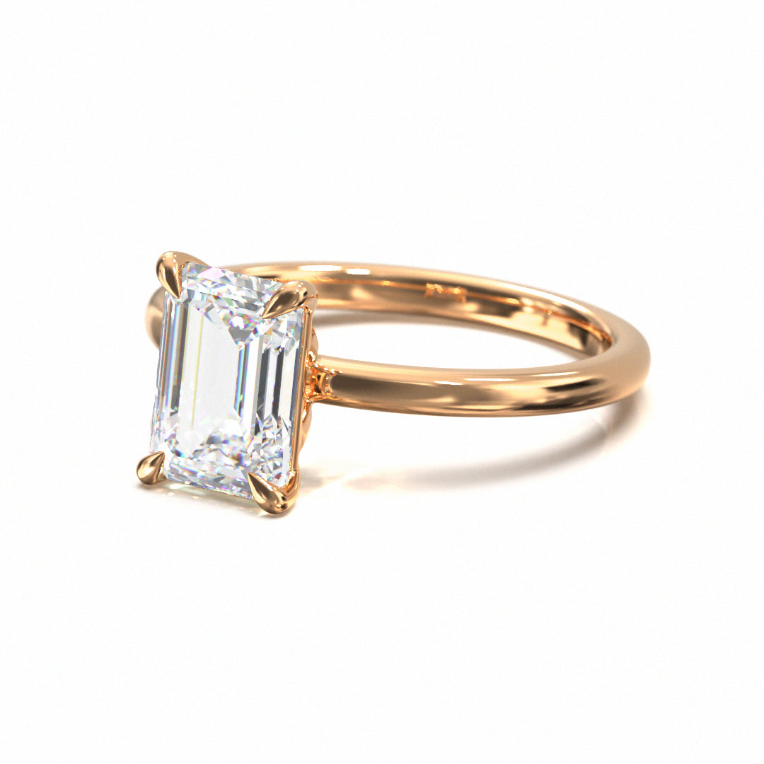 Emerald Cut Classic Engagement Ring