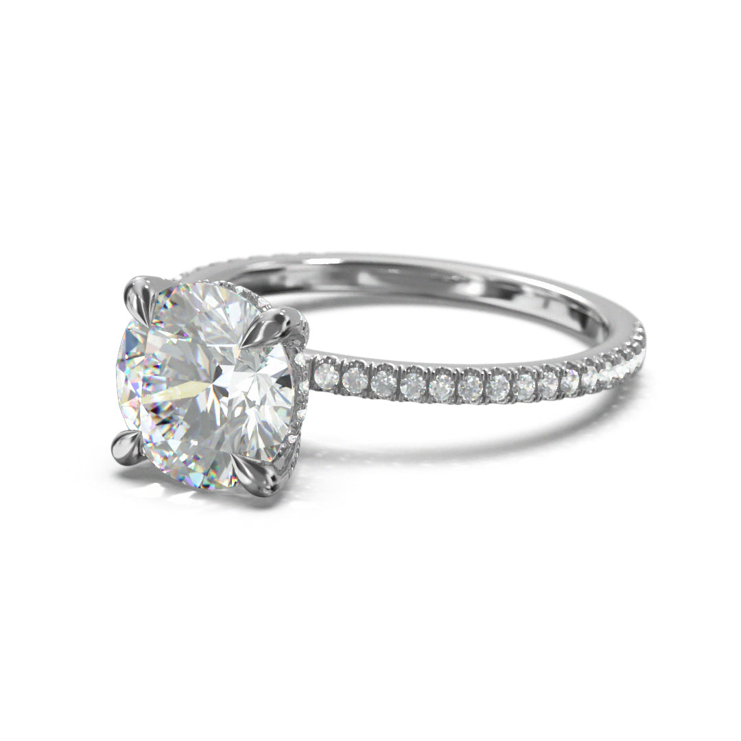 Round Cut Twilight Engagement Ring