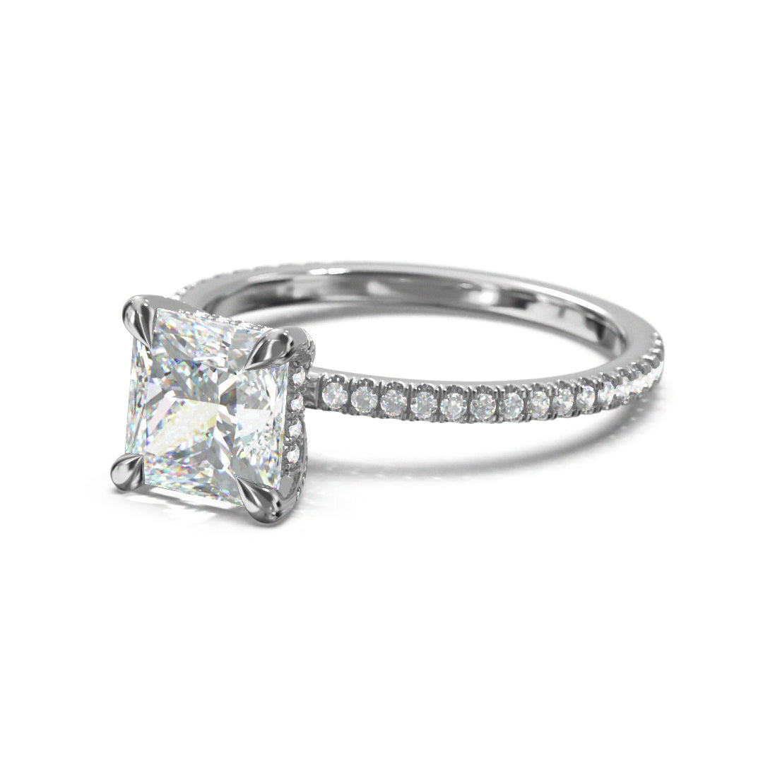 Princess Cut Twilight Engagement Ring
