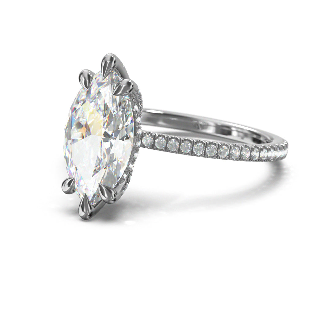 Marquise Cut Twilight Engagement Ring