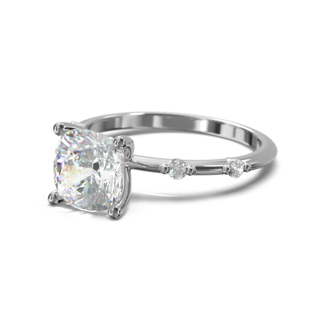 Cushion Cut Regal Engagement Ring