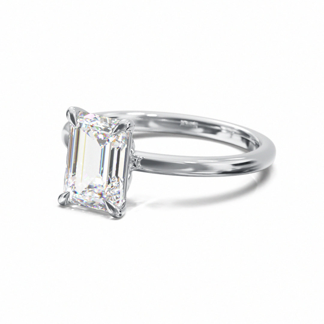 Emerald Cut Classic Engagement Ring