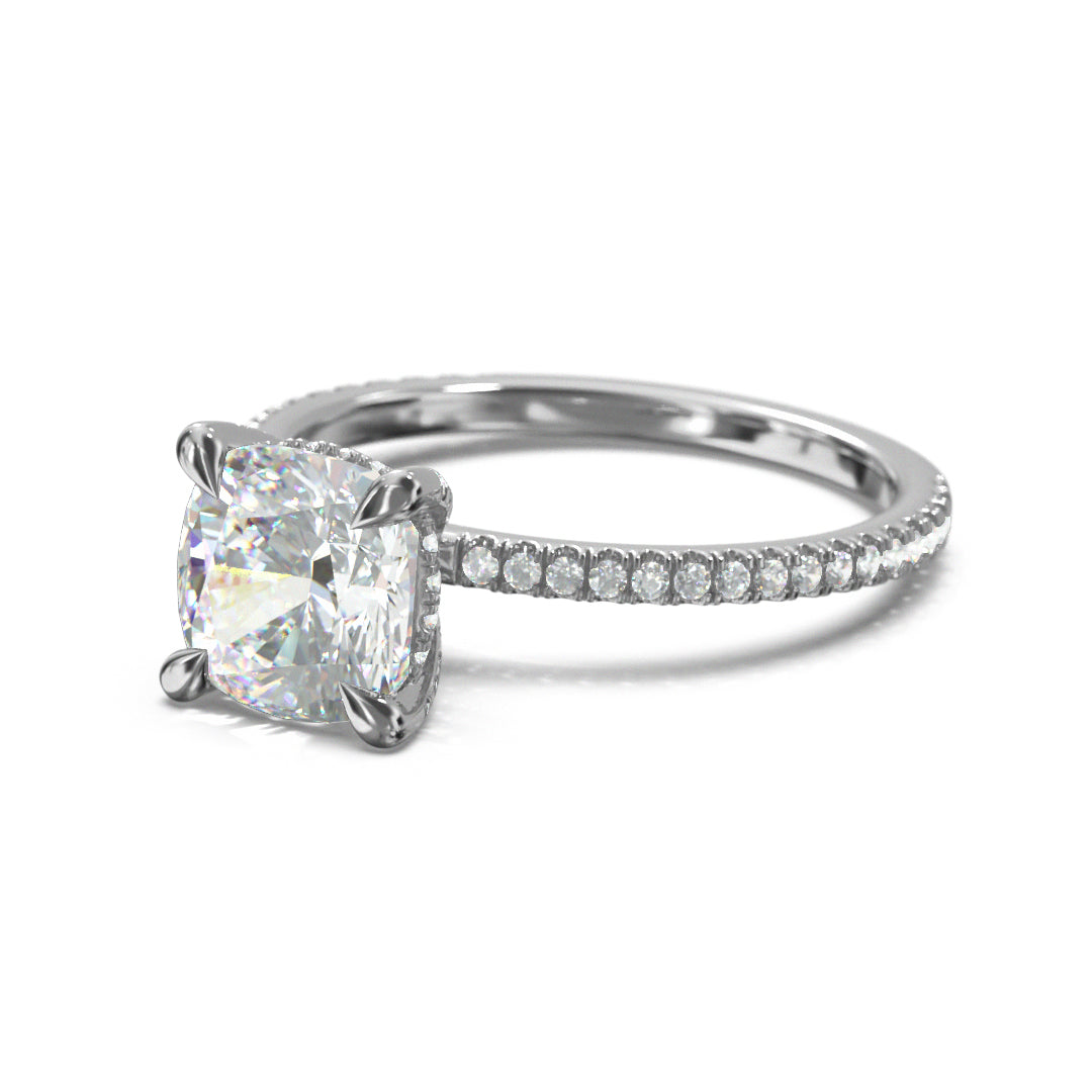 Cushion Cut Twilight Engagement Ring