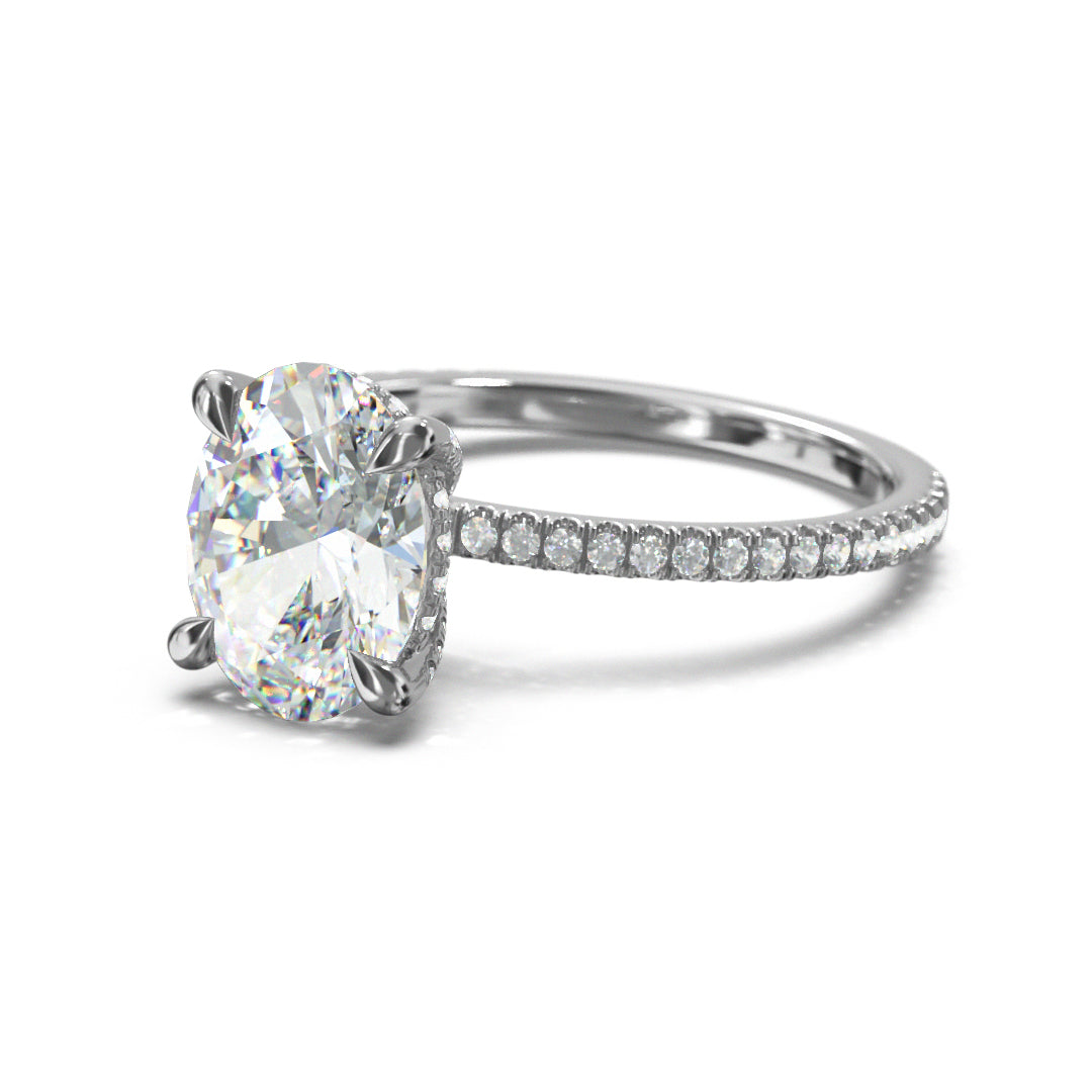 Oval Cut Twilight Engagement Ring