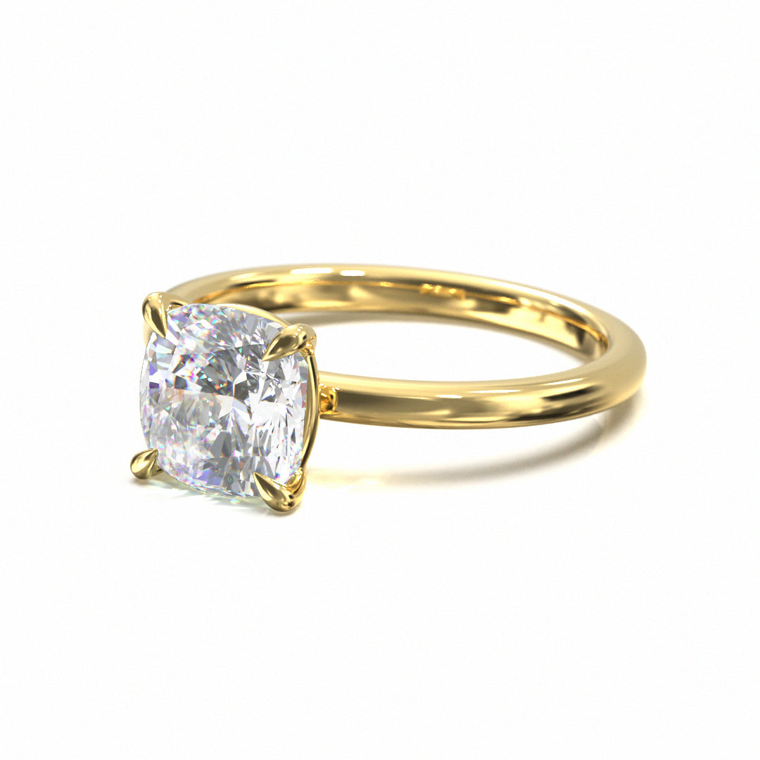 Cushion Cut Classic Engagement Ring