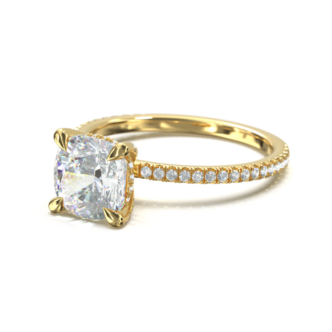 Cushion Cut Twilight Engagement Ring