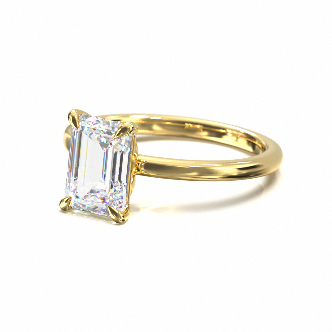 Emerald Cut Classic Engagement Ring