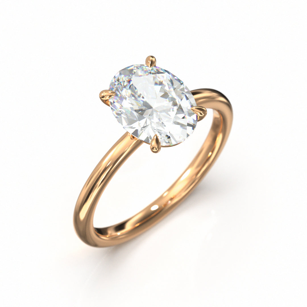 Oval Cut Classic Engagement Ring