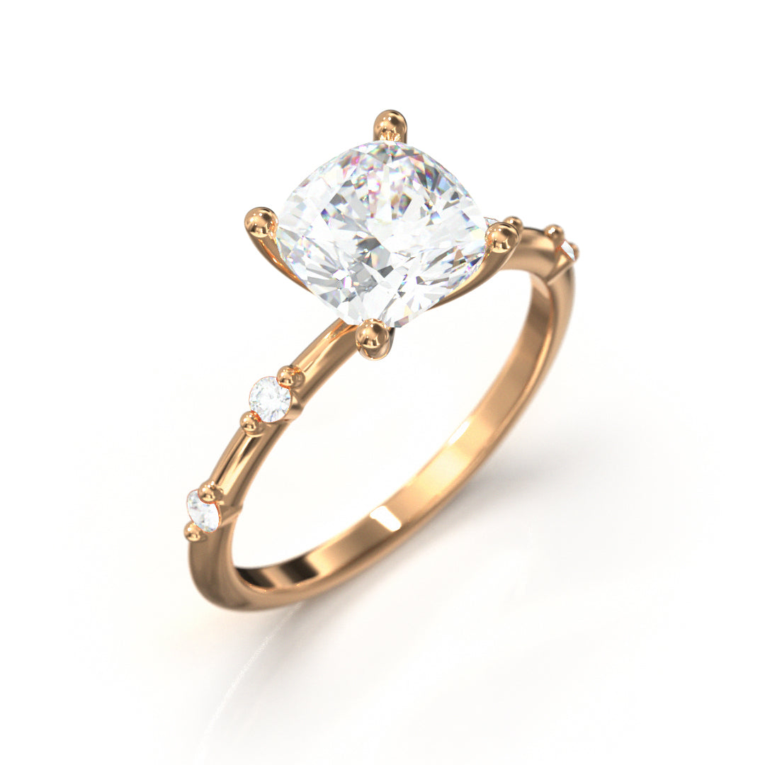 Cushion Cut Regal Engagement Ring