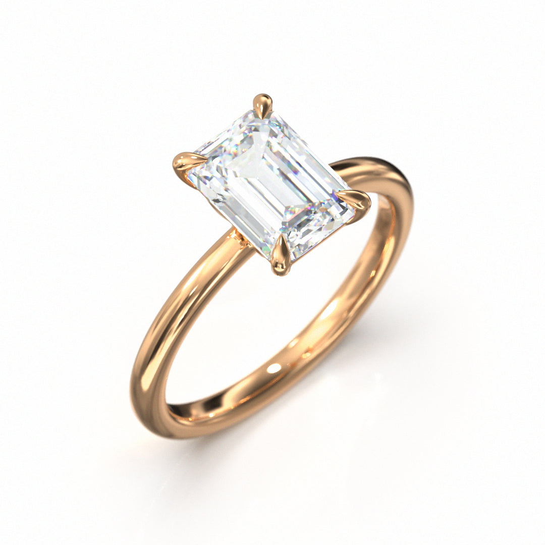 Emerald Cut Classic Engagement Ring