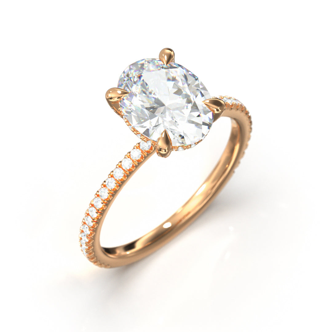 Oval Cut Twilight Engagement Ring