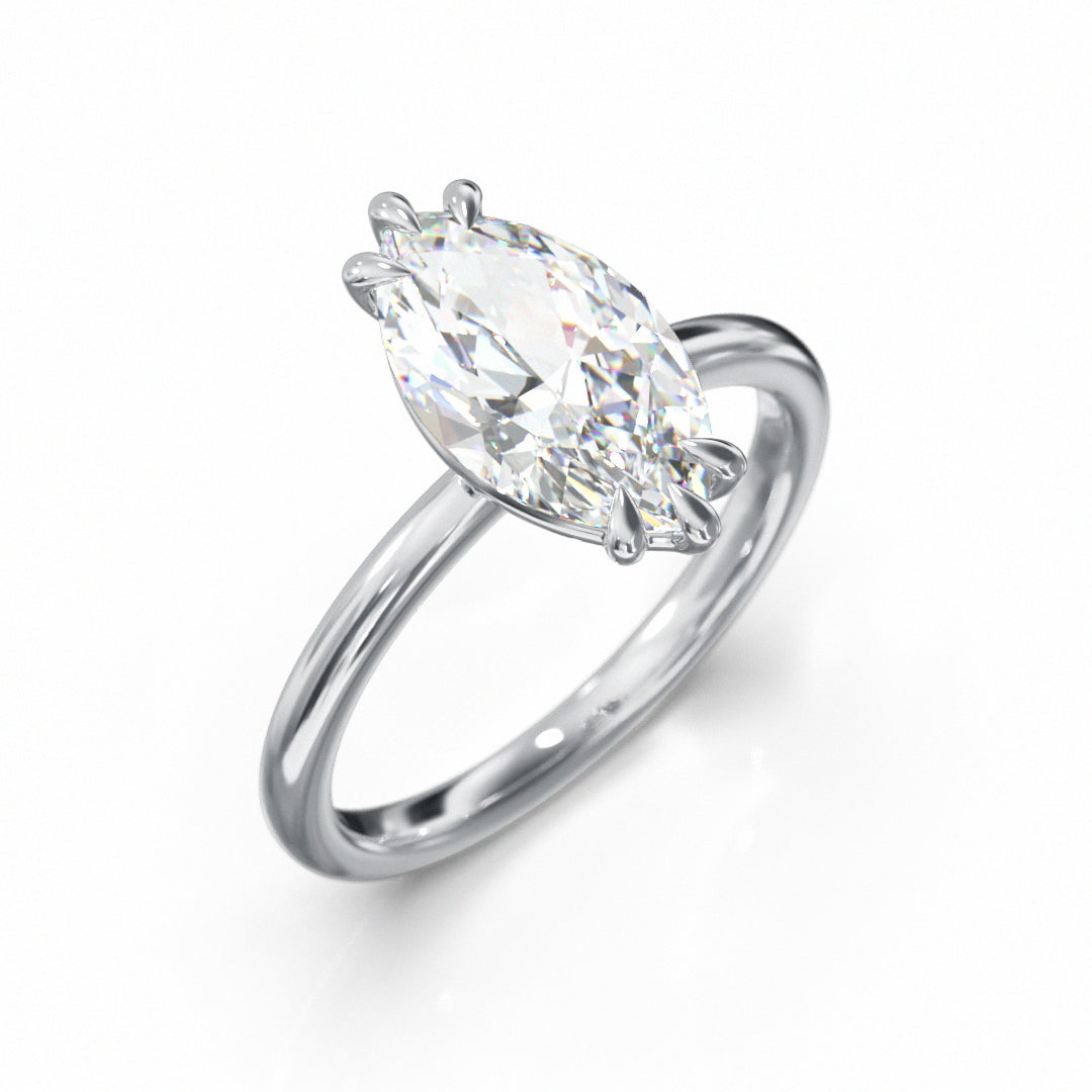 Marquise Cut Classic Engagement Ring