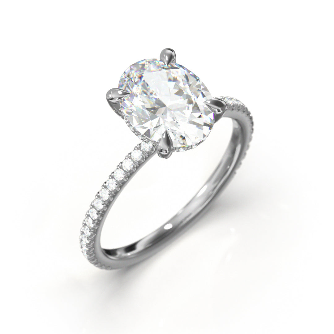 Oval Cut Twilight Engagement Ring