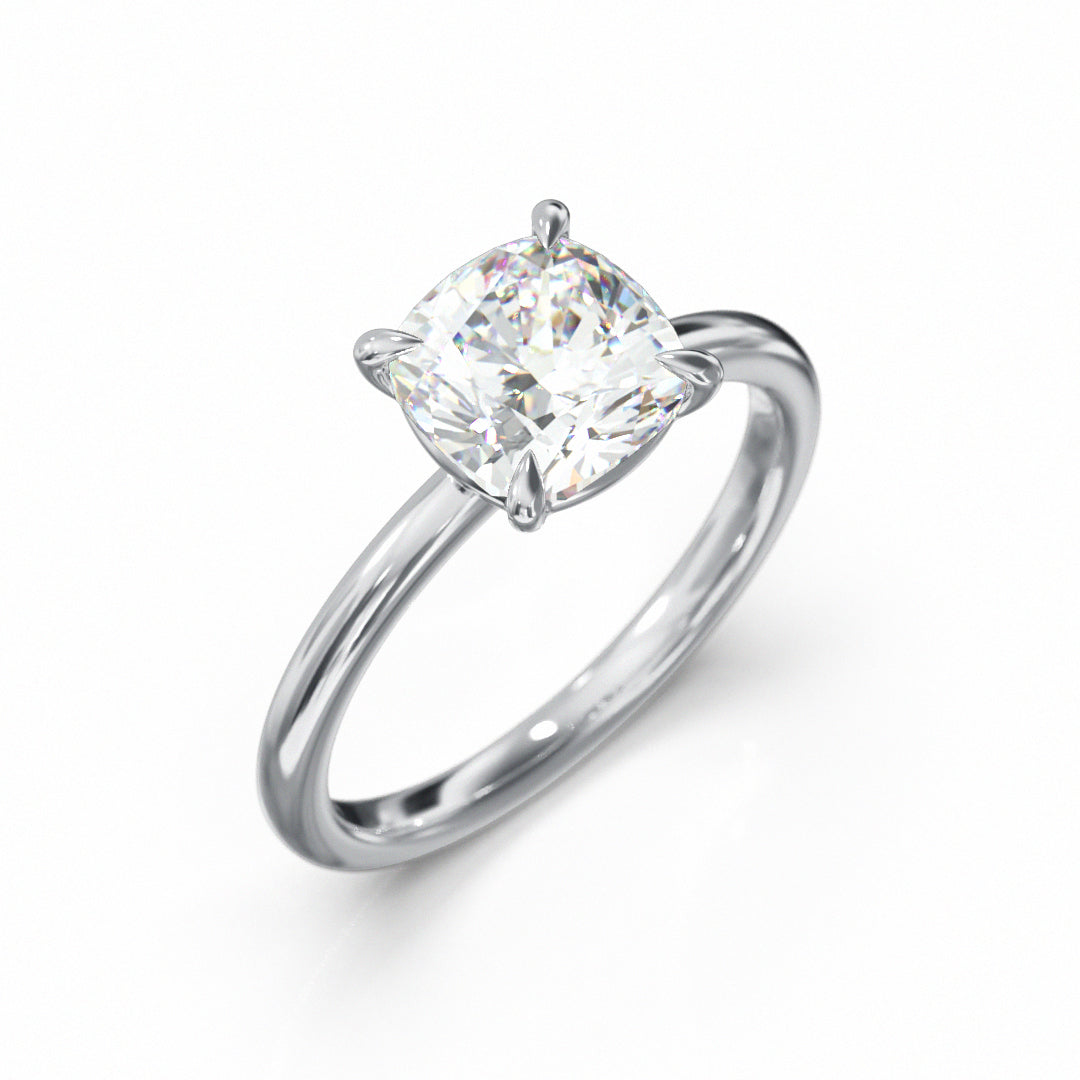 Cushion Cut Classic Engagement Ring