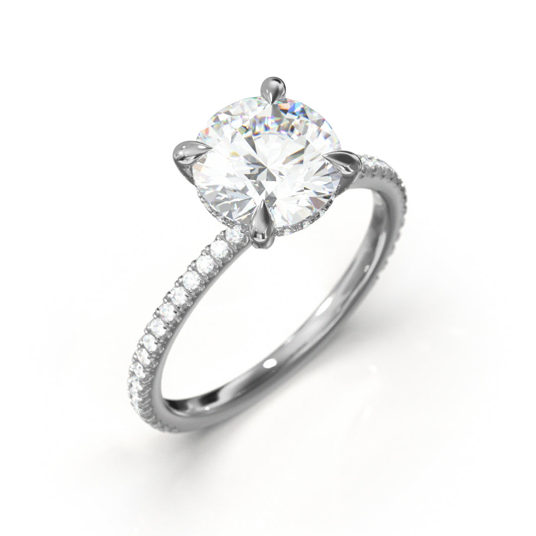 Round Cut Twilight Engagement Ring