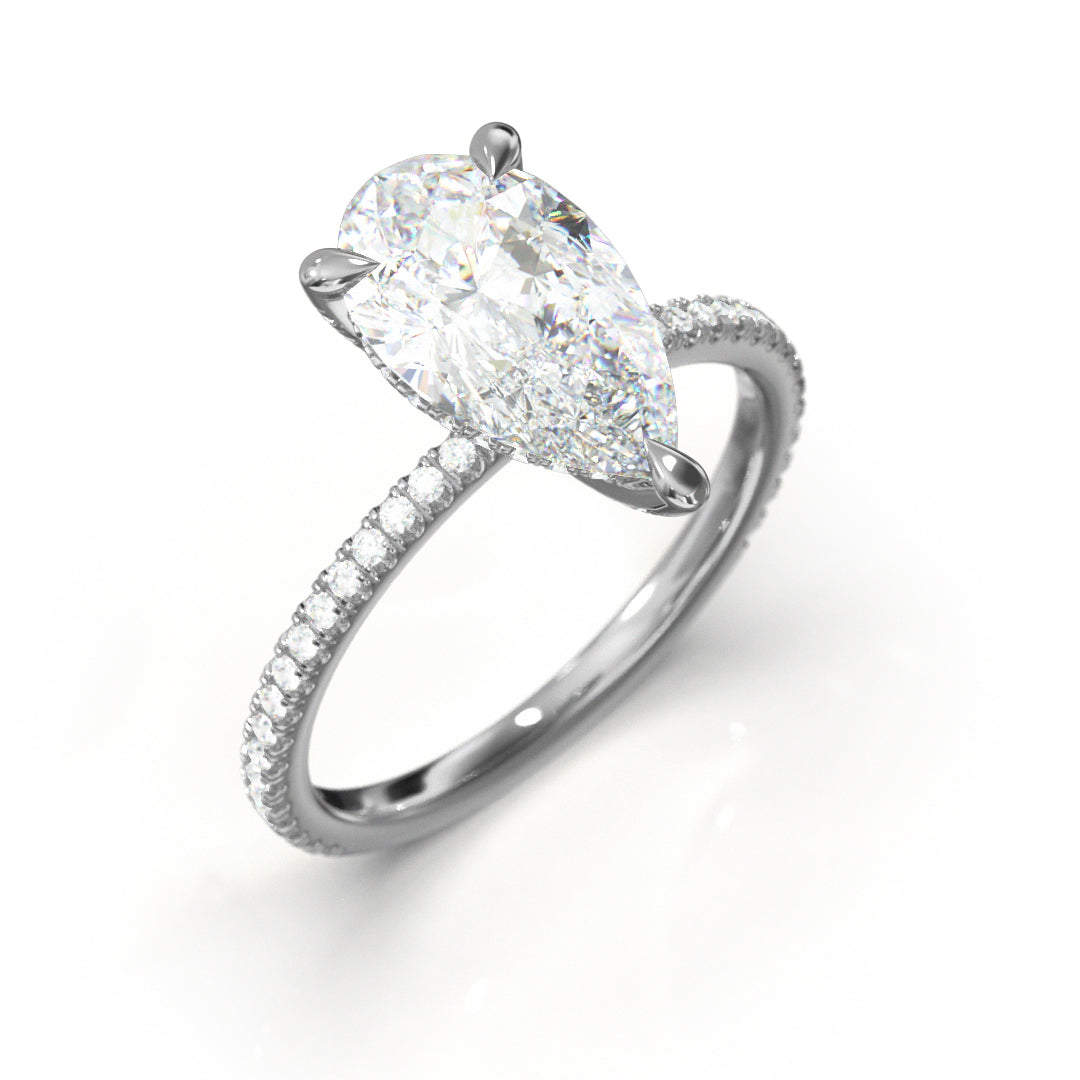 Pear Cut Twilight Engagement Ring