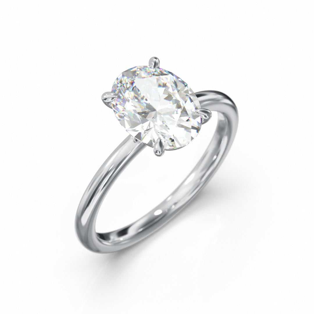 Oval Cut Classic Engagement Ring