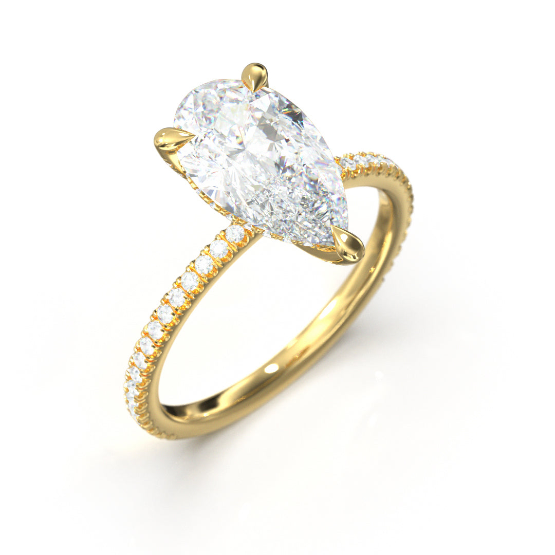 Pear Cut Twilight Engagement Ring