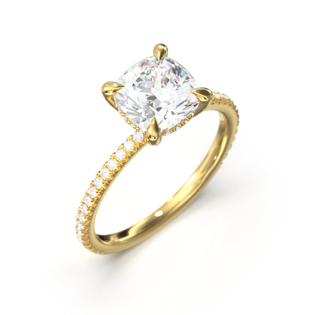 Cushion Cut Twilight Engagement Ring