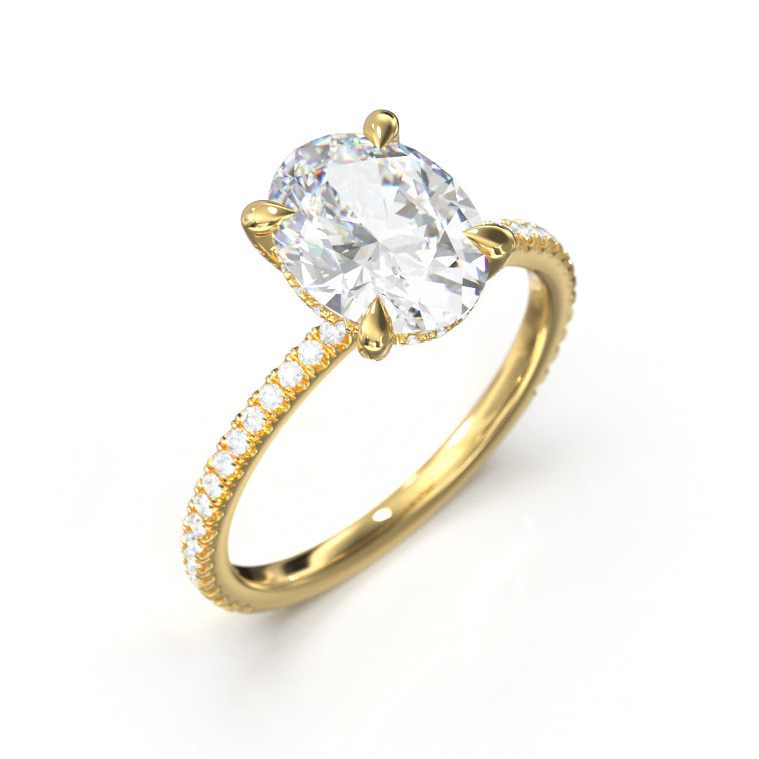 Oval Cut Twilight Engagement Ring