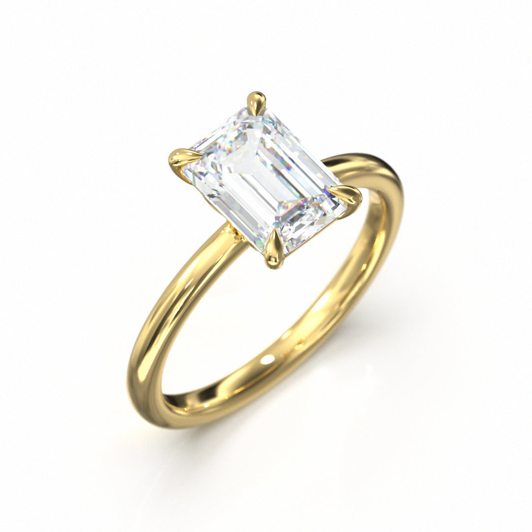 Emerald Cut Classic Engagement Ring