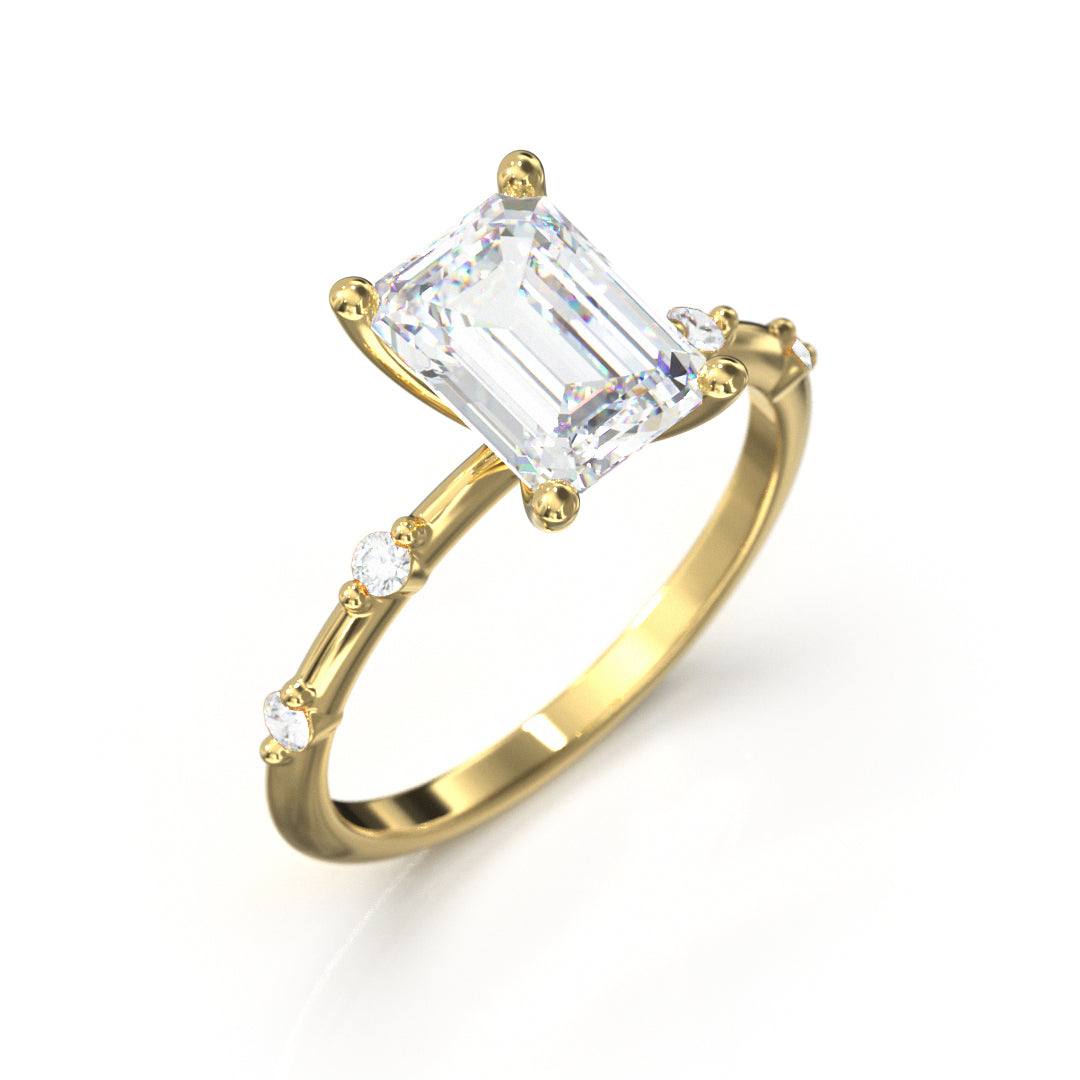 Radiant Cut Regal Engagement Ring