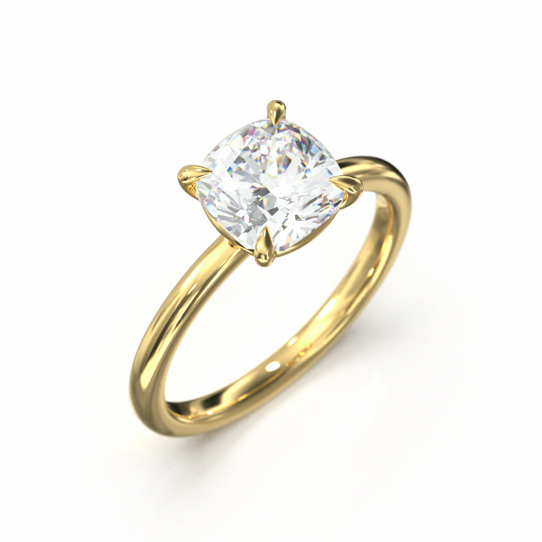 Cushion Cut Classic Engagement Ring
