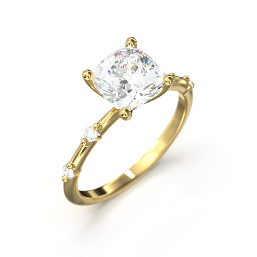 Cushion Cut Regal Engagement Ring