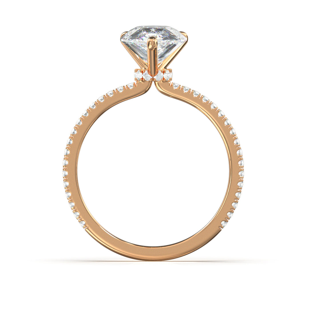 Pear Cut Celestial Engagement Ring