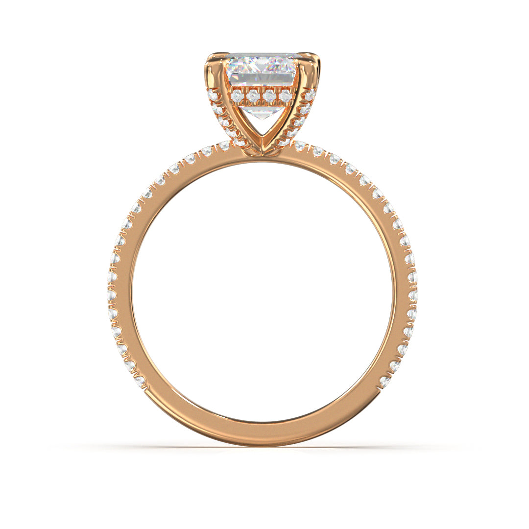 Emerald Cut Twilight Engagement Ring