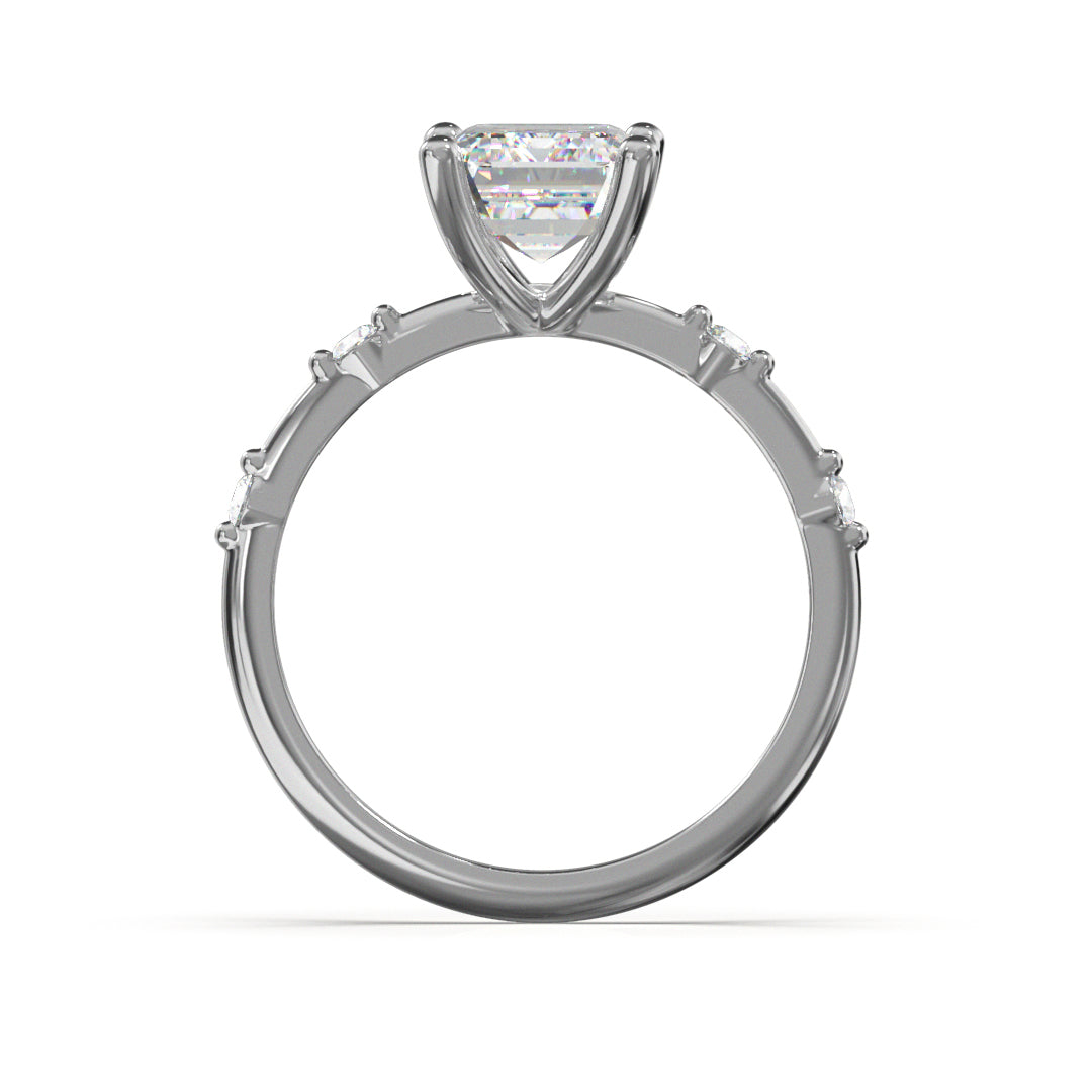 Radiant Cut Regal Engagement Ring