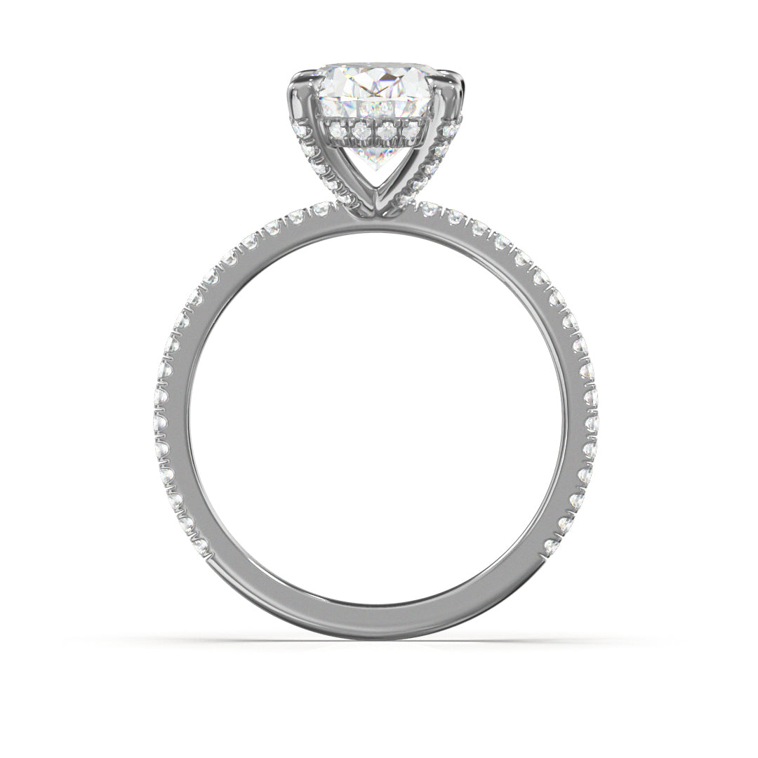 Oval Cut Twilight Engagement Ring