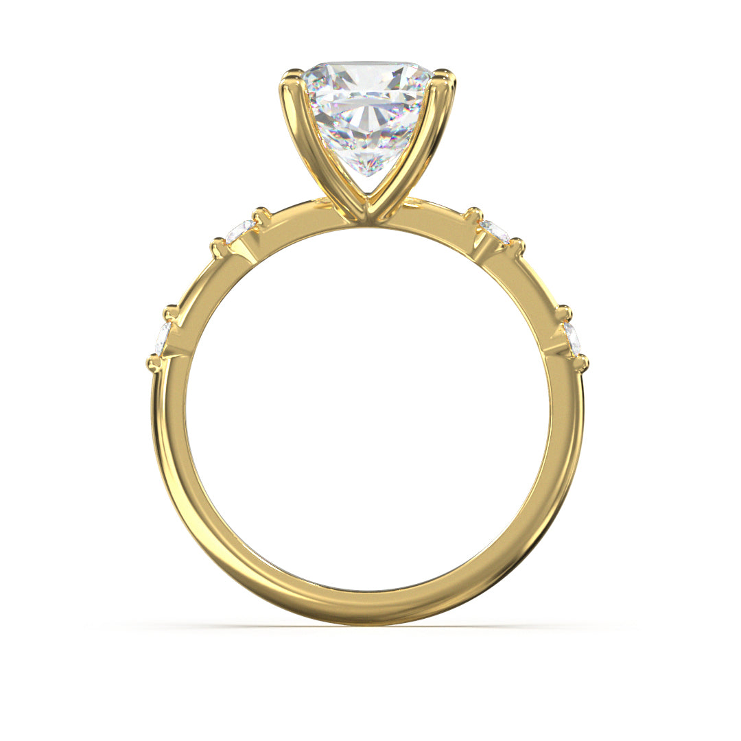 Cushion Cut Regal Engagement Ring