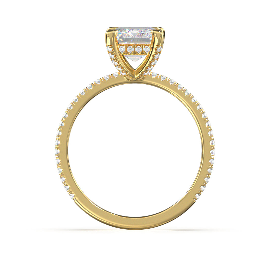 Emerald Cut Twilight Engagement Ring