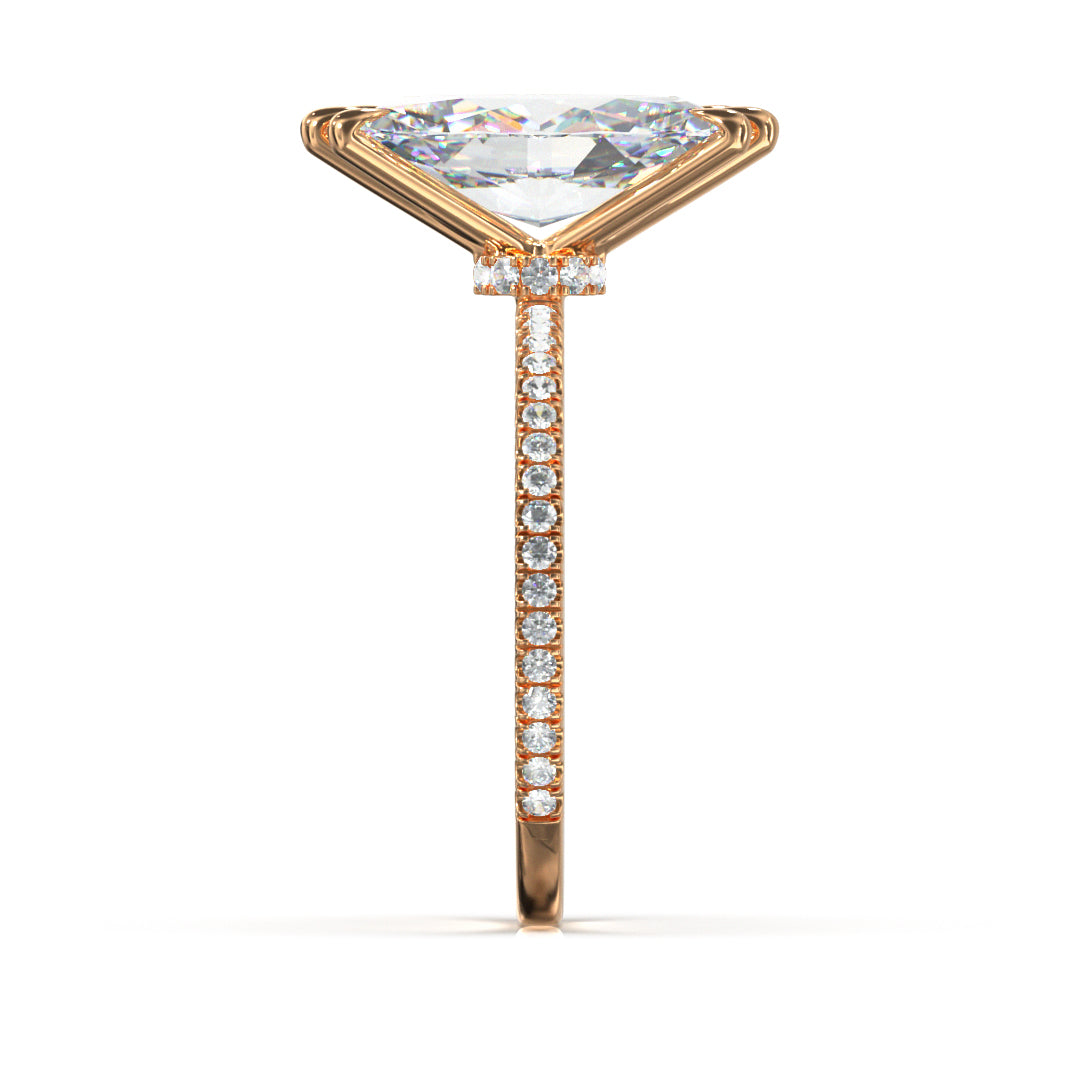 Marquise Cut Celestial Engagement Ring