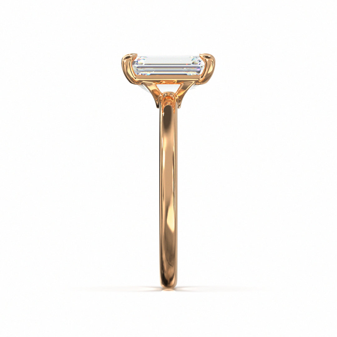 Emerald Cut Classic Engagement Ring