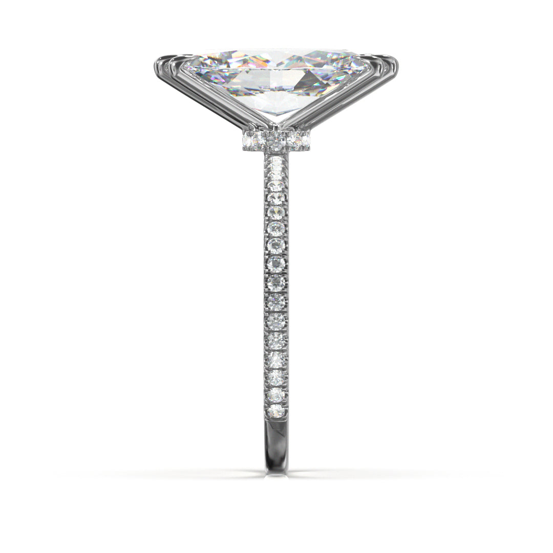 Marquise Cut Celestial Engagement Ring