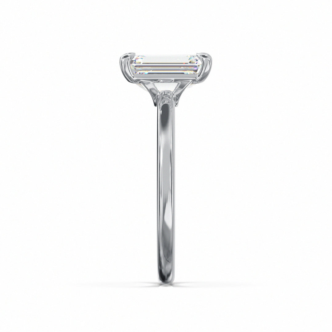 Emerald Cut Classic Engagement Ring