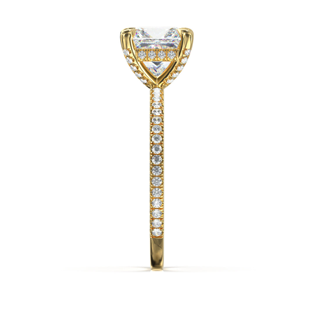 Princess Cut Twilight Engagement Ring