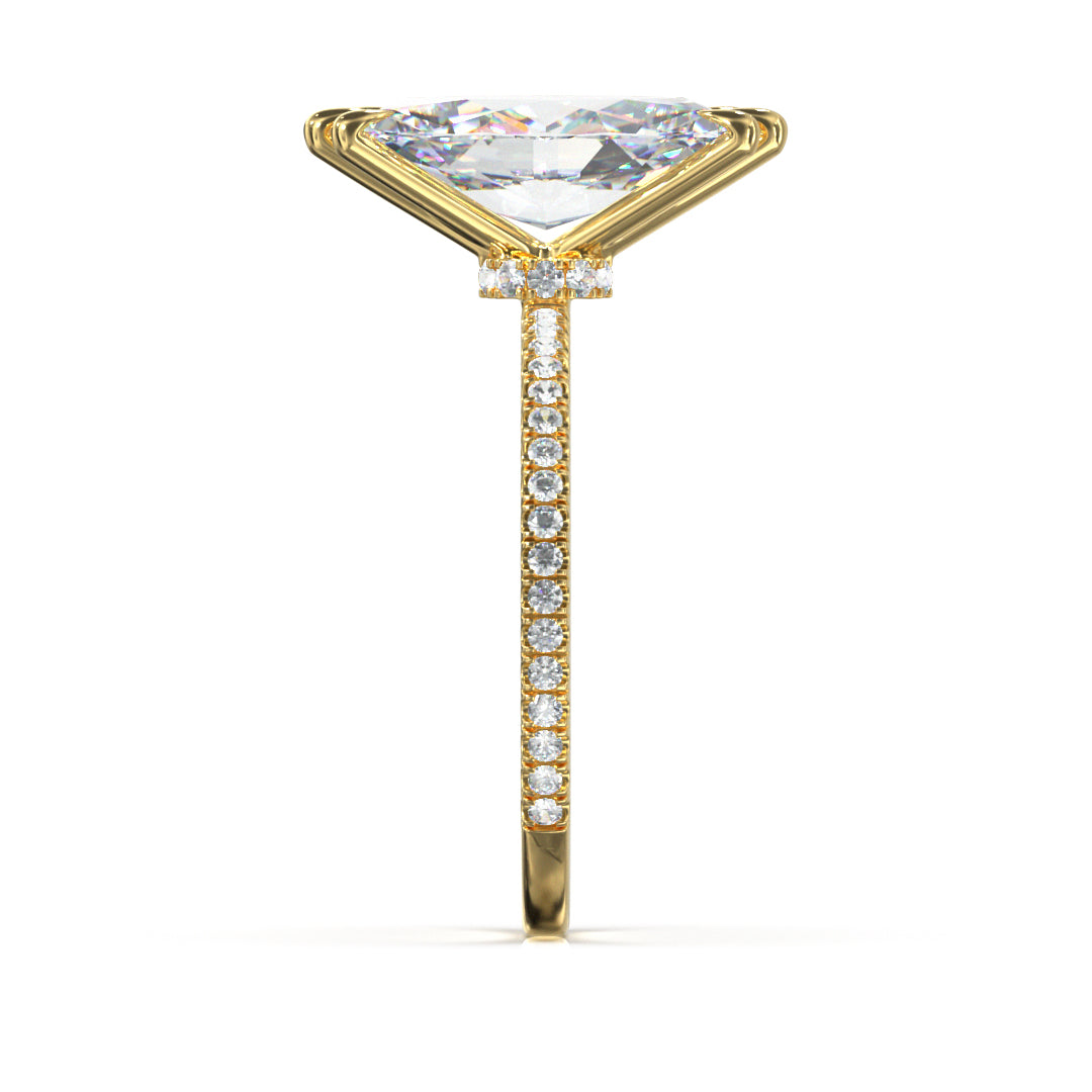 Marquise Cut Celestial Engagement Ring