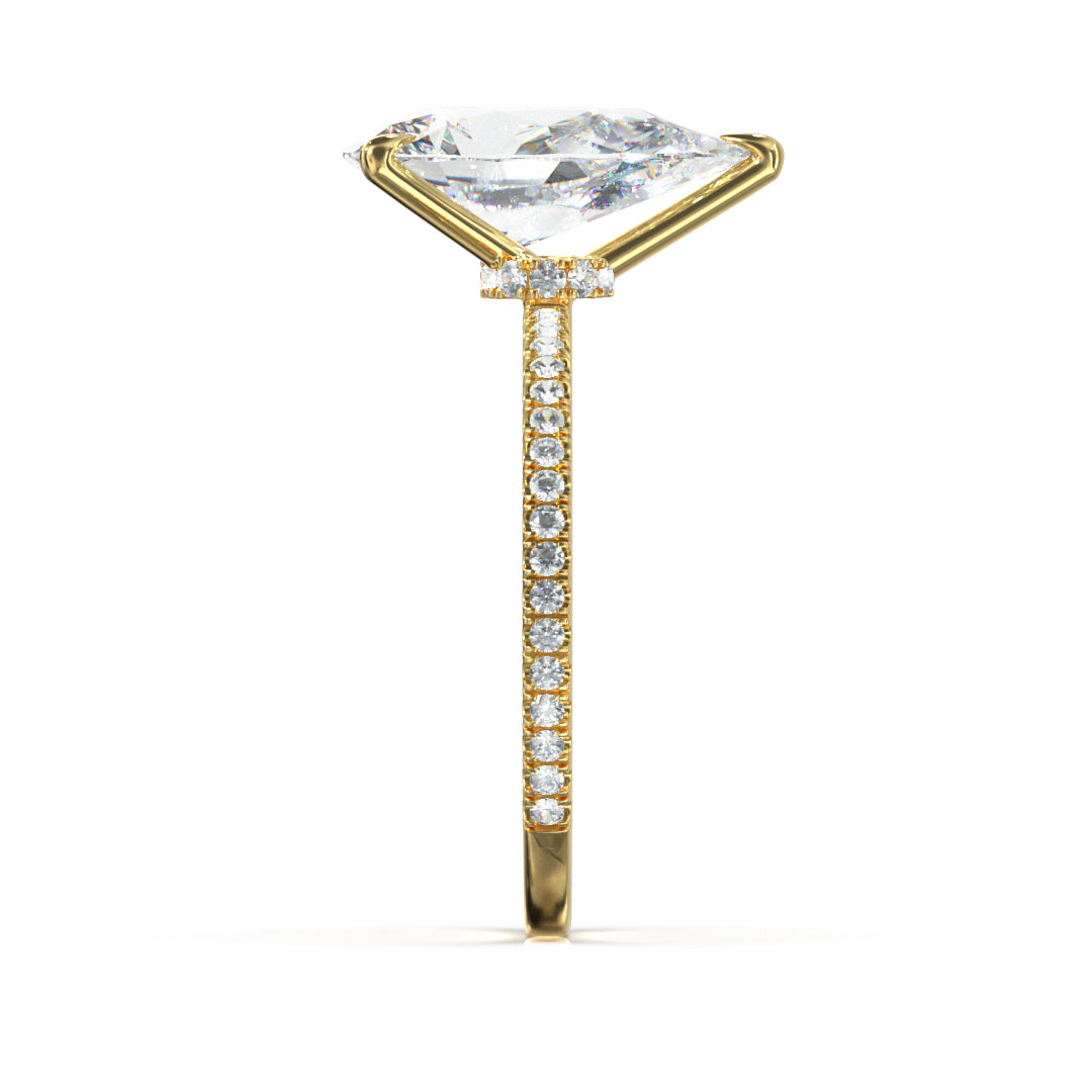 Pear Cut Celestial Engagement Ring