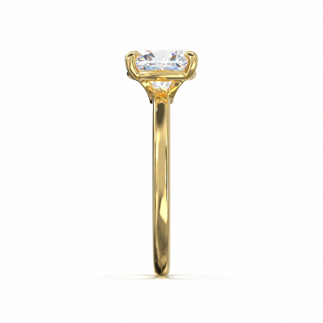 Cushion Cut Classic Engagement Ring